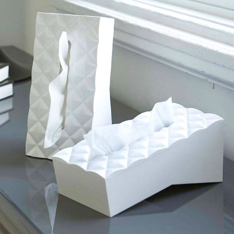 ティッシュケース ダイヤ 2個セット 山崎実業 ホワイト 6414