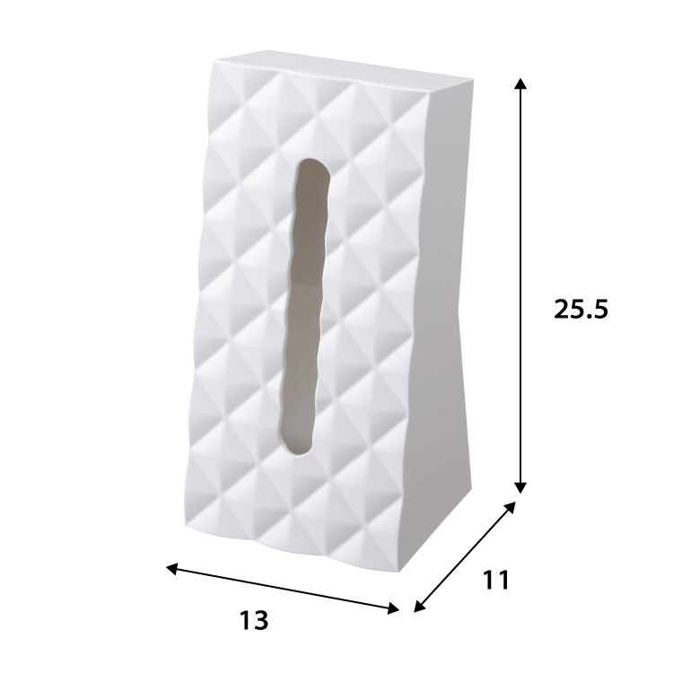 ティッシュケース ダイヤ 2個セット 山崎実業 ホワイト 6414