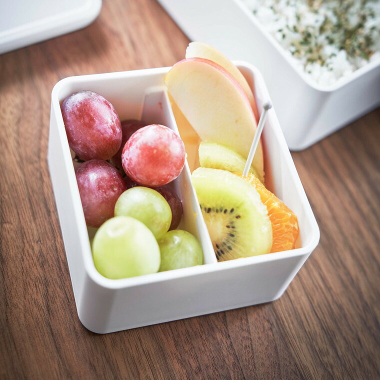 バルブ付き密閉ランチボックス & バルブ付き密閉ランチボックス タワー スクエア 山崎実業 tower ホワイト/ブラック 4823 4824 5411 5412 タワーシリーズ