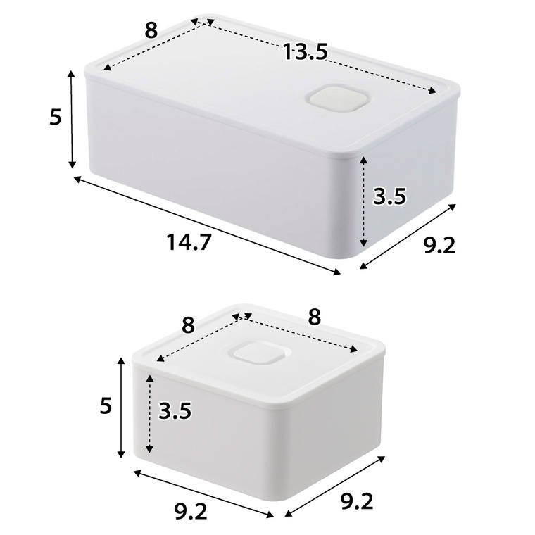 バルブ付き密閉ランチボックス & バルブ付き密閉ランチボックス タワー スクエア 山崎実業 tower ホワイト/ブラック 4823 4824 5411 5412 タワーシリーズ