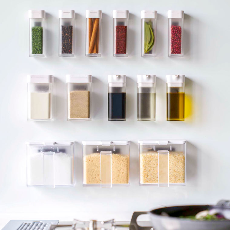 マグネットスパイスボトル タワー 3個セット 山崎実業 tower ホワイト/ブラック 4813 4814 タワーシリーズ マグネット