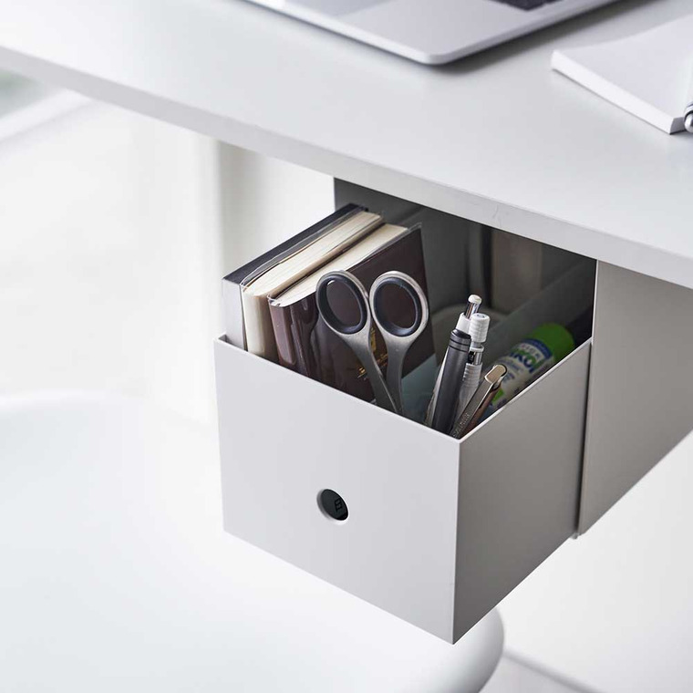 山崎実業 tower テーブル下収納ボックスラック タワー ホワイト ブラック 4453 4454