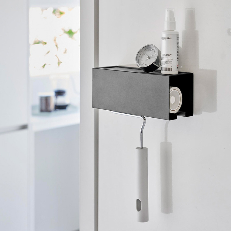 山崎実業 tower マグネットカーペットクリーナーホルダー タワー ホワイト ブラック 3712 3713