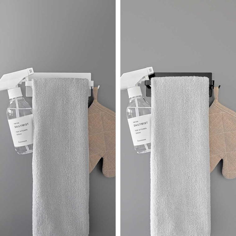 tower マグネットキッチンタオルハンガー タワー 山崎実業 ホワイト ブラック 3648 3649