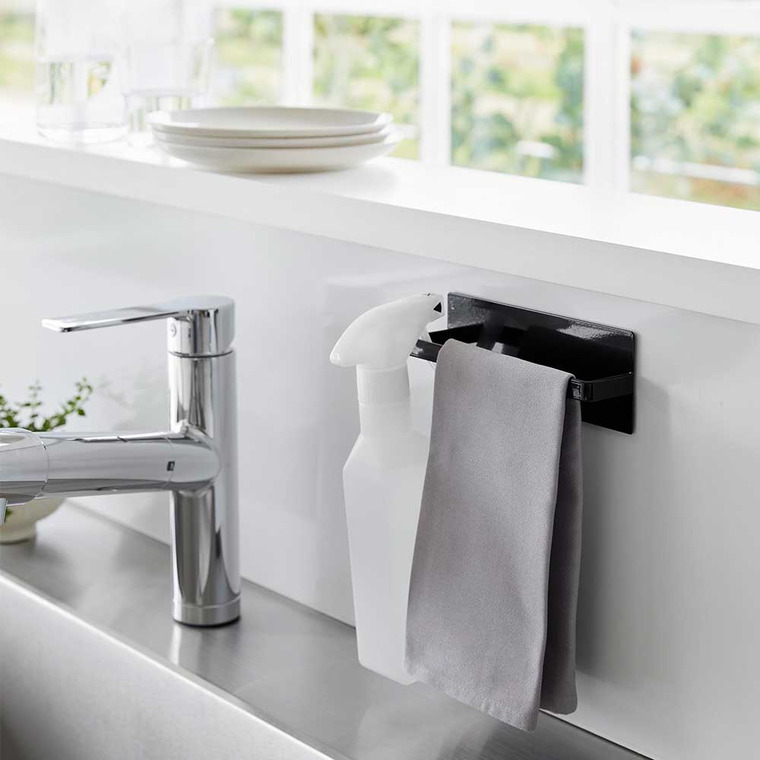tower マグネットキッチンタオルハンガー タワー 山崎実業 ホワイト ブラック 3648 3649