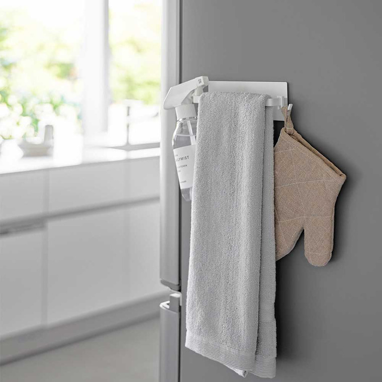 tower マグネットキッチンタオルハンガー タワー 山崎実業 ホワイト ブラック 3648 3649