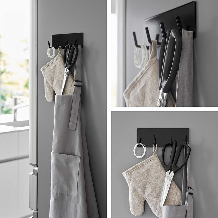 tower マグネットキッチンツールフック タワー 4連 山崎実業 ホワイト ブラック 3687 3688