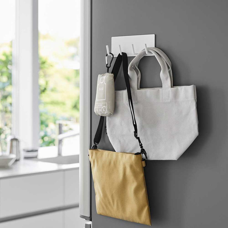 tower マグネットキッチンツールフック タワー 4連 山崎実業 ホワイト ブラック 3687 3688