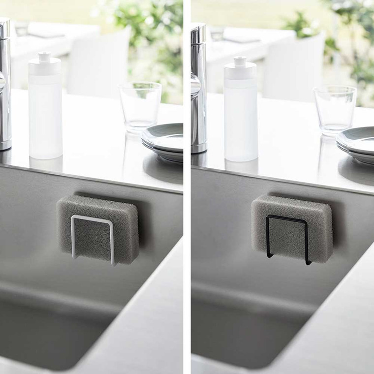 tower マグネットスポンジホルダー タワー 山崎実業 ホワイト ブラック 3070 3071