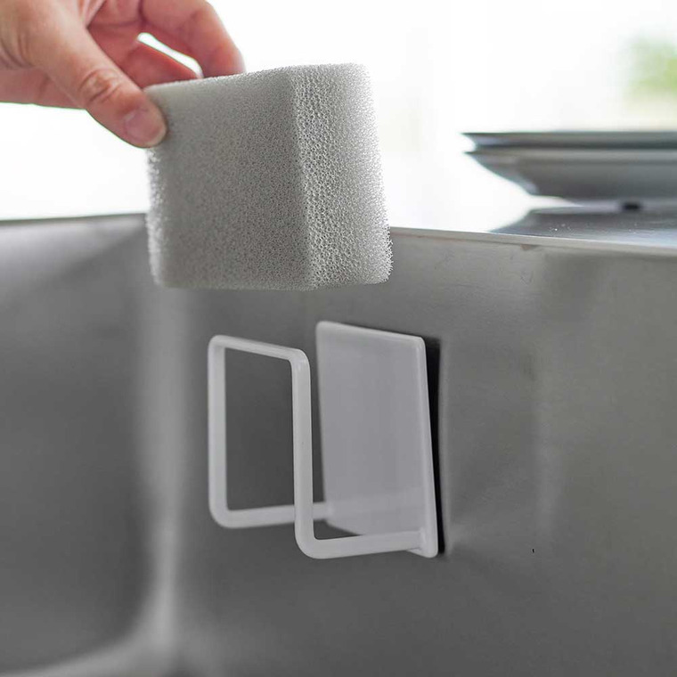 tower マグネットスポンジホルダー タワー 山崎実業 ホワイト ブラック 3070 3071