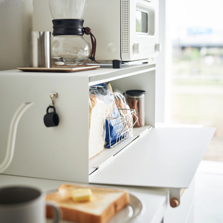 山崎実業 tosca ブレッドケース トスカ ワイド ホワイト 3024