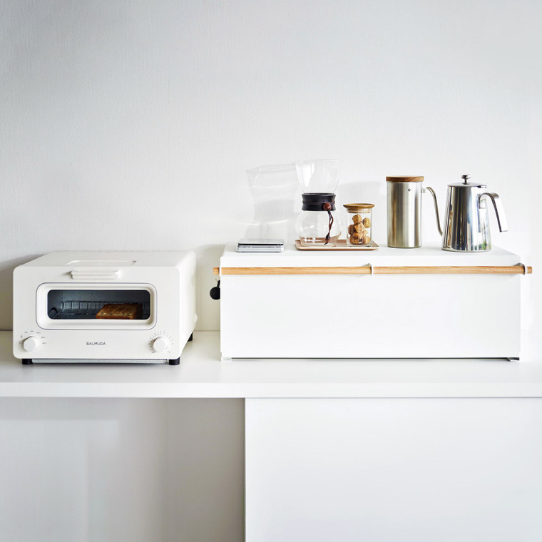 山崎実業 tosca ブレッドケース トスカ ワイド ホワイト 3024