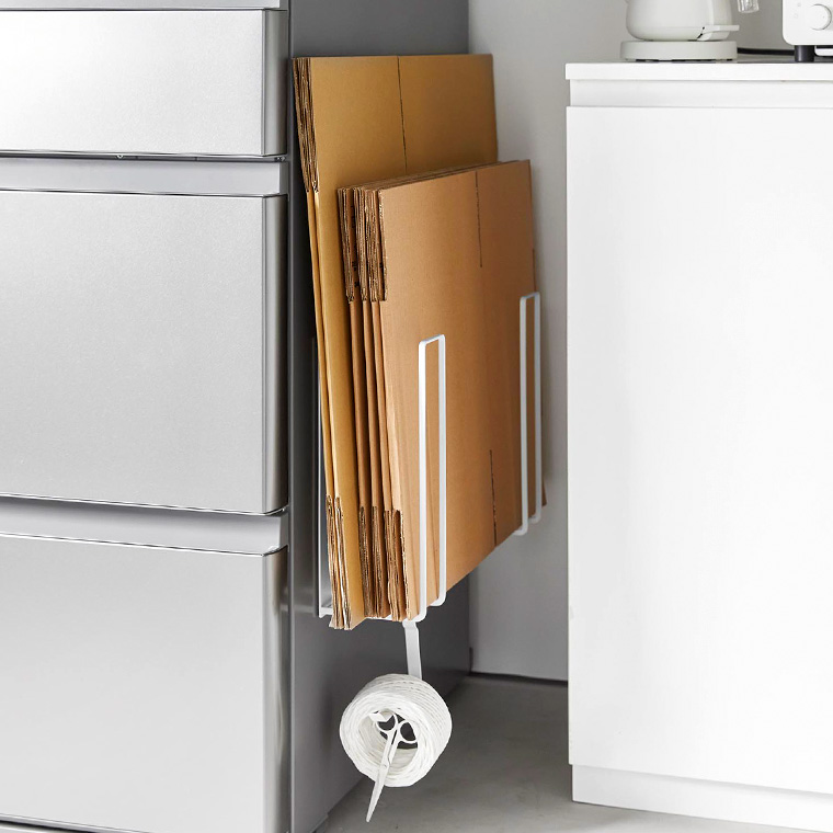 山崎実業 tower マグネットダンボールストッカー タワー ホワイト ブラック 3948 3949