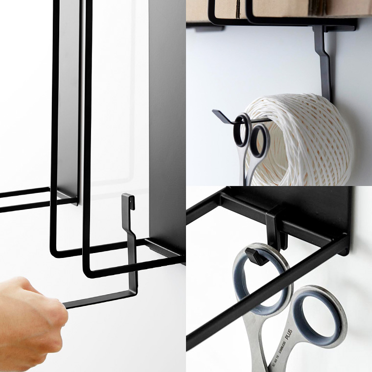 山崎実業 tower マグネットダンボールストッカー タワー ホワイト ブラック 3948 3949