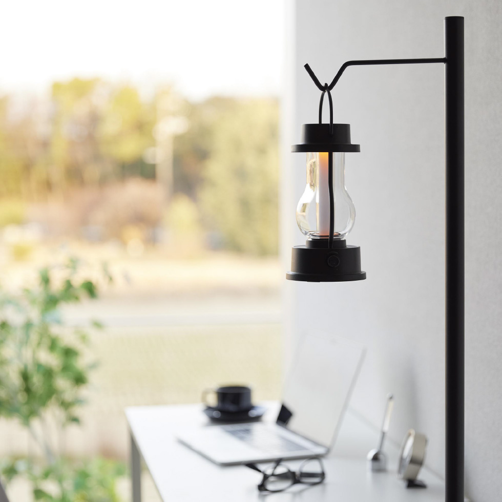 tower 高さ伸縮ランタンスタンド タワー 山崎実業 ホワイト ブラック 4514 4515