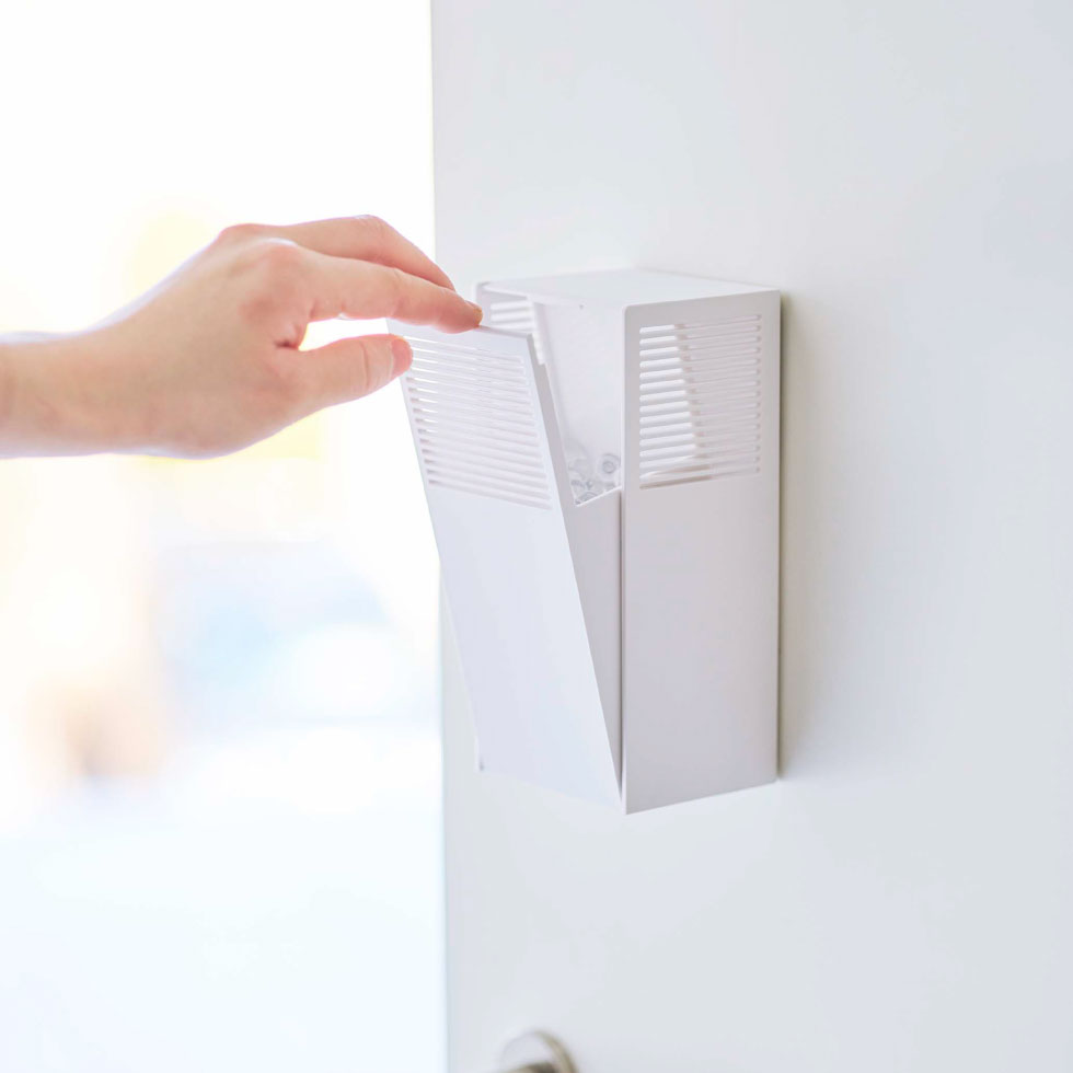 ツーウェイ消臭ビーズケース タワー 山崎実業 tower ホワイト/ブラック 5746 5747