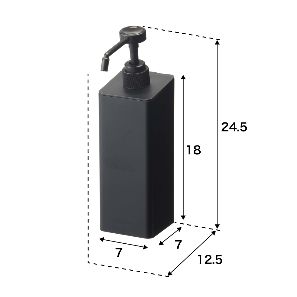 マグネットアルコール除菌スプレーボトル タワー ホワイト 山崎実業 tower ホワイト/ブラック 5820 5821