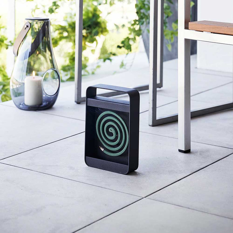 山崎実業 tower ハンドル付き蚊取り線香スタンド タワー ブラック 5849