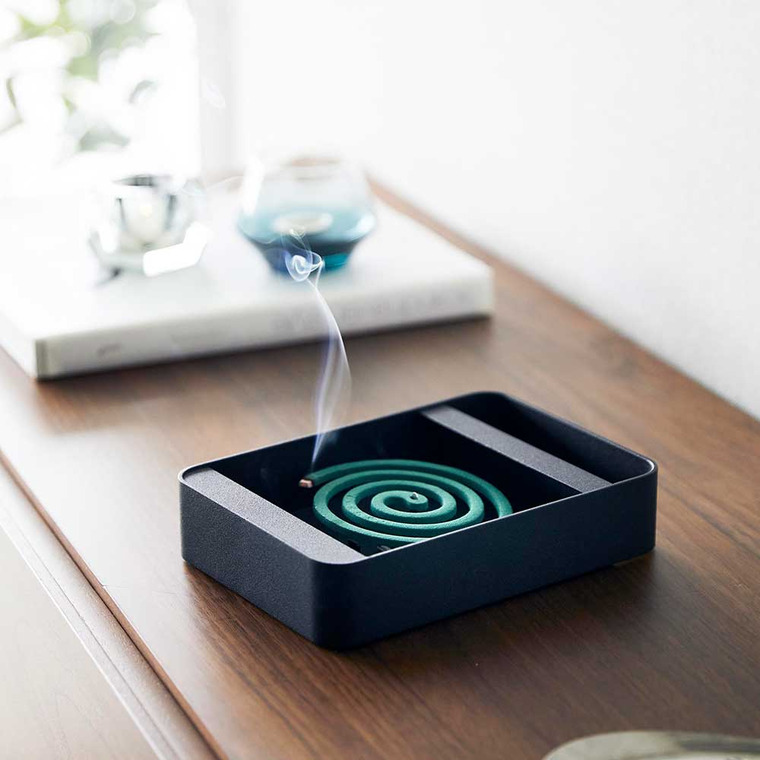 山崎実業 tower ハンドル付き蚊取り線香スタンド タワー ブラック 5849