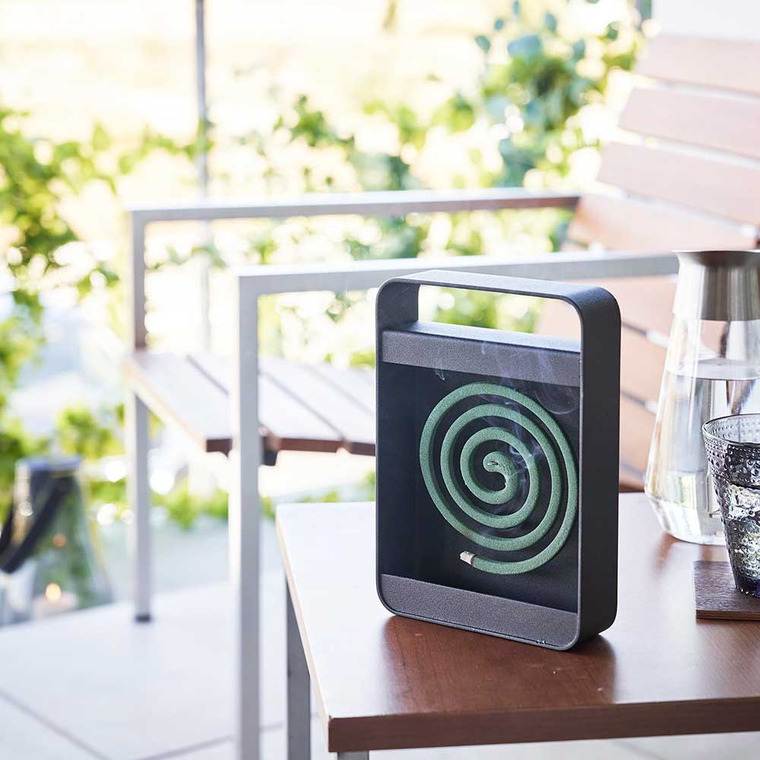 山崎実業 tower ハンドル付き蚊取り線香スタンド タワー ブラック 5849