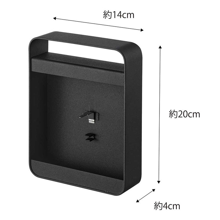 山崎実業 tower ハンドル付き蚊取り線香スタンド タワー ブラック 5849