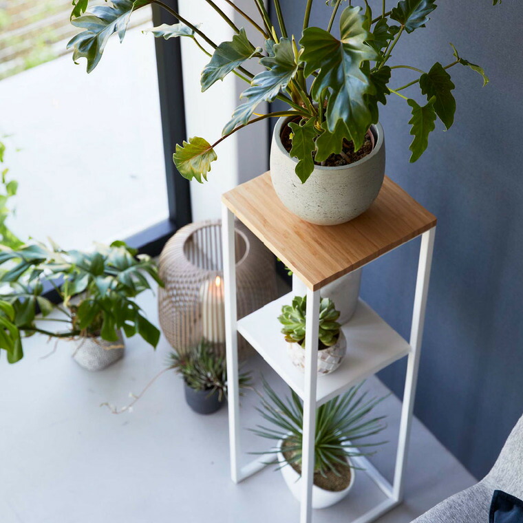 加湿器スタンド タワー 山崎実業 tower ホワイト/ブラック 5983 5984 タワーシリーズ