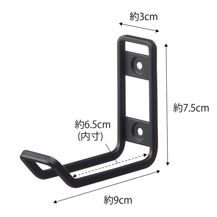 ウォールトイレ用品収納フック タワー 山崎実業 tower ホワイト/ブラック 6013 6014