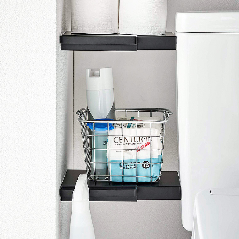 伸縮つっぱり棒用棚板 タワー ミニ 山崎実業 tower ホワイト/ブラック 6021 6022