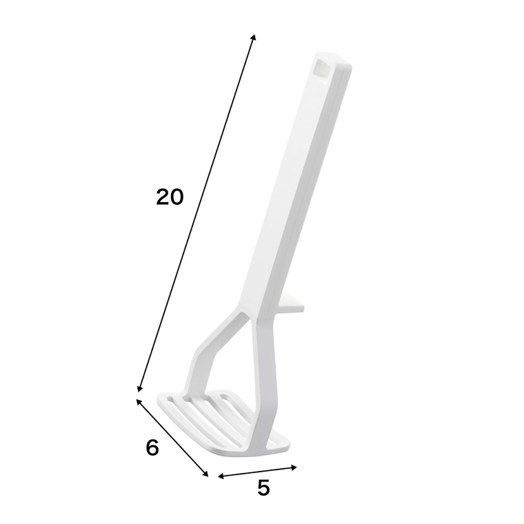 山崎実業 tower シリコーンハンドル ポテトマッシャー タワー ホワイト/ブラック 6360 6361