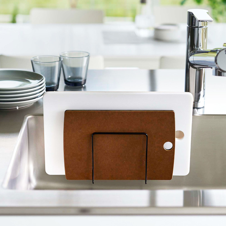 山崎実業 tower フィルムフックまな板ホルダー タワー ホワイト/ブラック 6364 6365