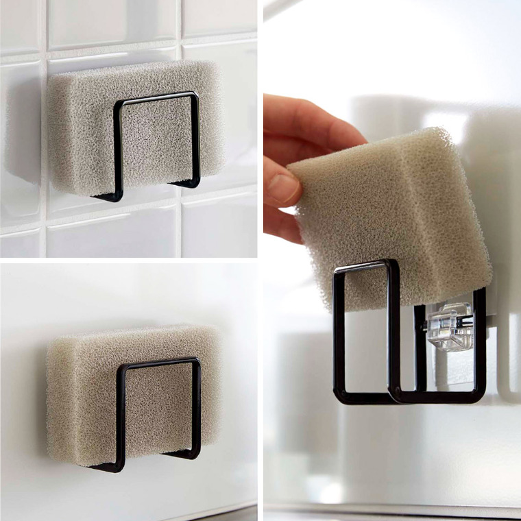 フィルムフックスポンジホルダー タワー山崎実業 tower ホワイト/ブラック 6621 6622