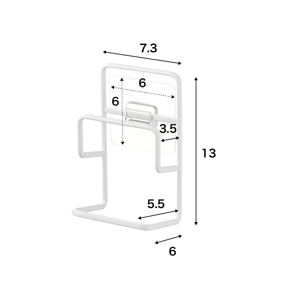 フィルムフックスポンジホルダー タワー ダブル 山崎実業 tower 7017 7018