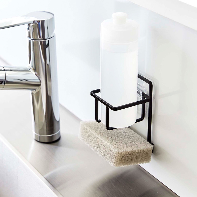 フィルムフックスポンジ&ボトルホルダー タワー山崎実業 tower ホワイト/ブラック 7147 7148