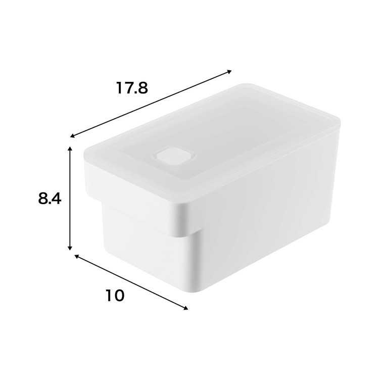 ハンドル付き密閉フードコンテナ タワー山崎実業 tower ホワイト/ブラック 7707 7708