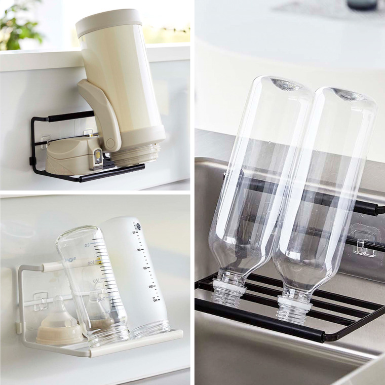 山崎実業 tower フィルムフックワイドジャグボトルホルダー タワー S ホワイト/ブラック 7758 7759