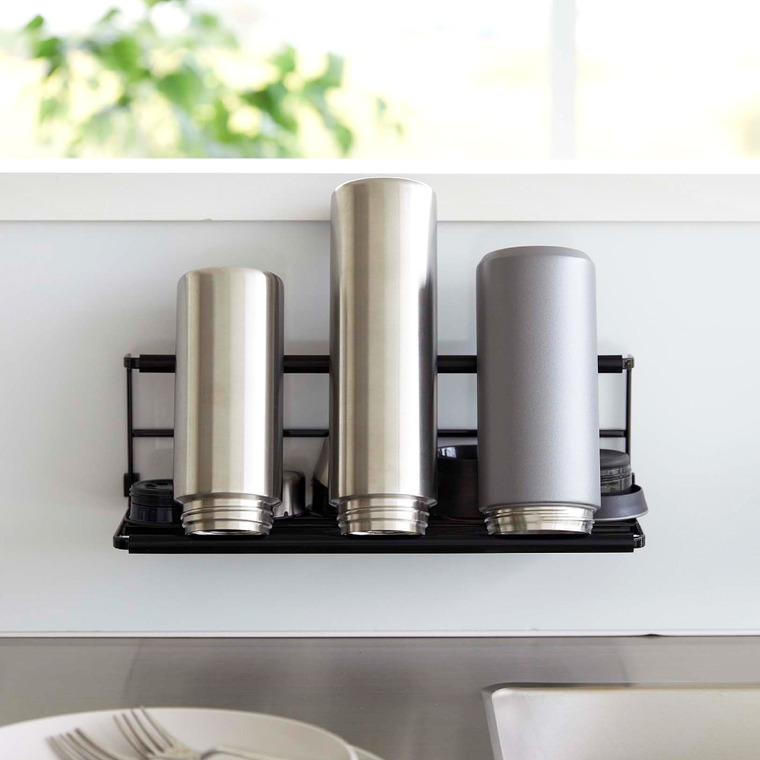 山崎実業 tower フィルムフックワイドジャグボトルホルダー タワー L ホワイト/ブラック 7760 7761