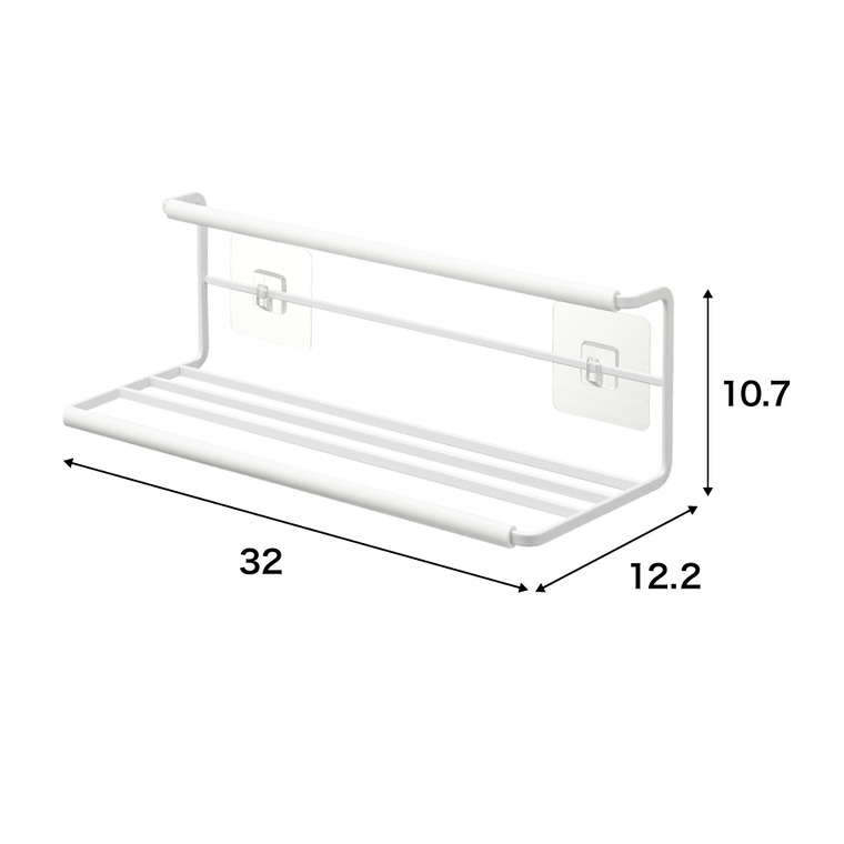 山崎実業 tower フィルムフックワイドジャグボトルホルダー タワー L ホワイト/ブラック 7760 7761