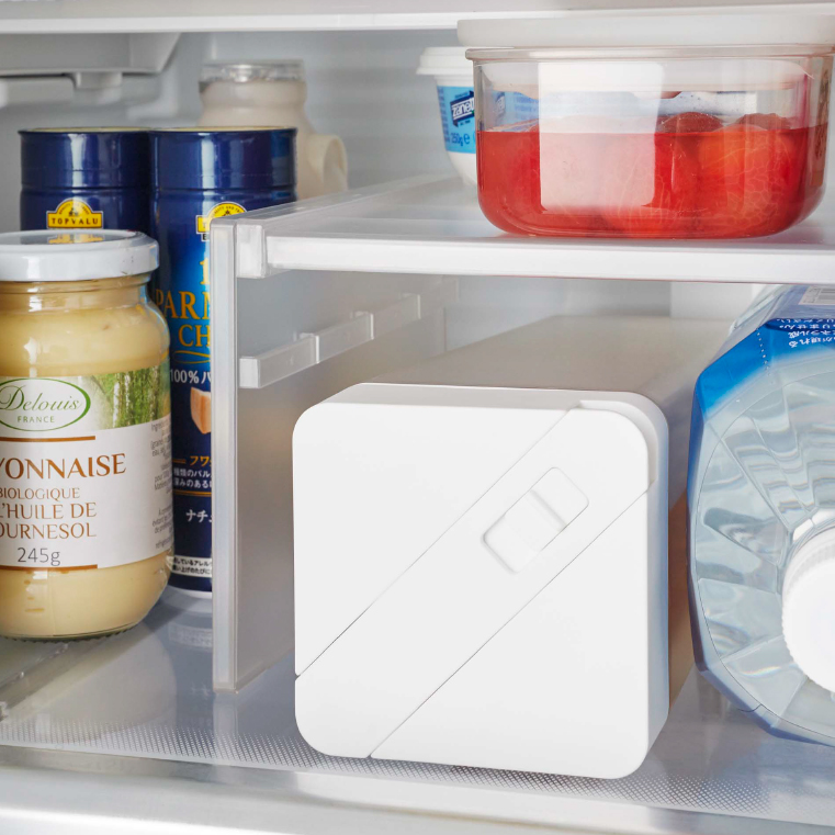 伸縮冷蔵庫中収納ラック タワー 山崎実業 tower ホワイト/ブラック 8065 8066