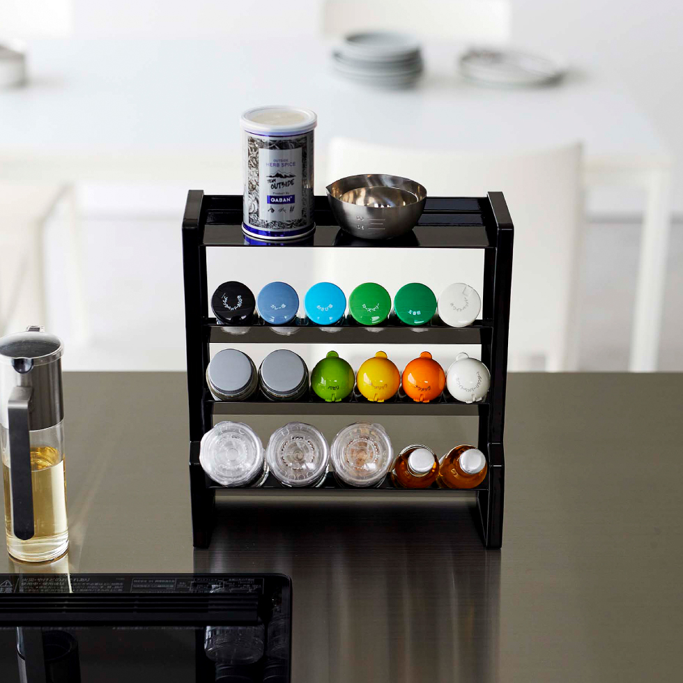 スリムスパイスラック タワー 4段 山崎実業 tower 8144 8145