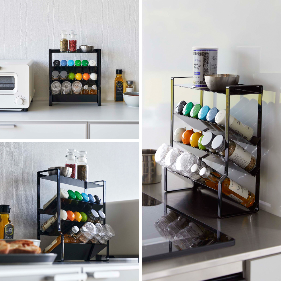 スリムスパイスラック タワー 4段 山崎実業 tower 8144 8145