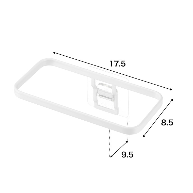 山崎実業 tower フィルムフックポリ袋ホルダー タワー ホワイト/ブラック 8182 8183