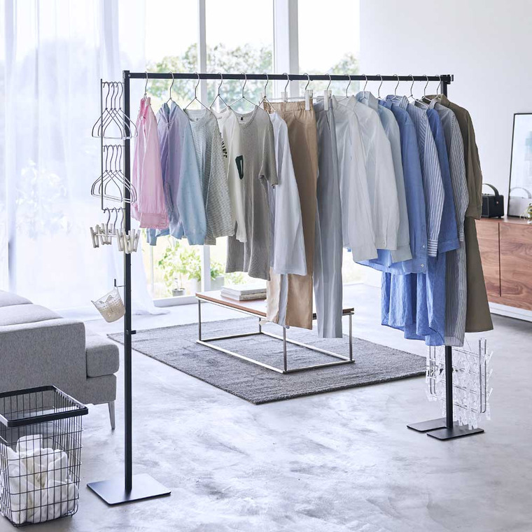 折り畳み室内物干し タワー 山崎実業 tower 6619 6620 ホワイト ブラック