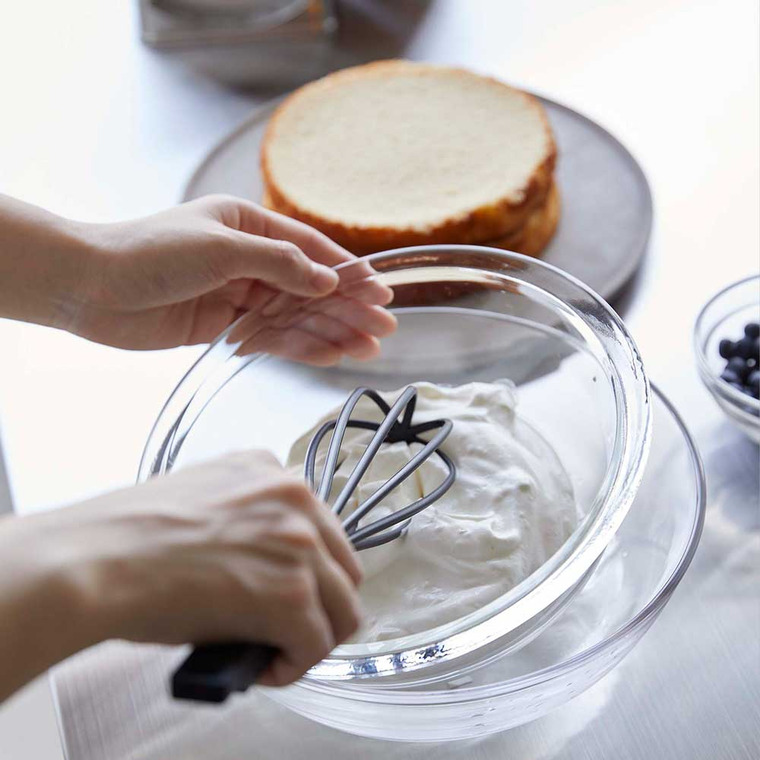 山崎実業 towerシリコーンハンドル 泡立て器 タワー