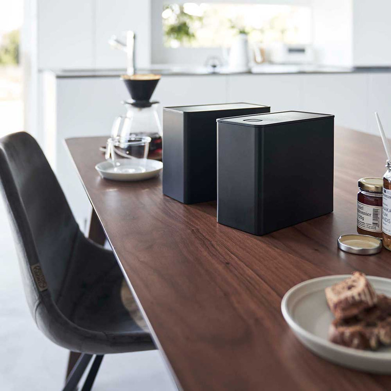 山崎実業 towerバルブ付き密閉コーヒーキャニスター&フィルター収納ケース タワー