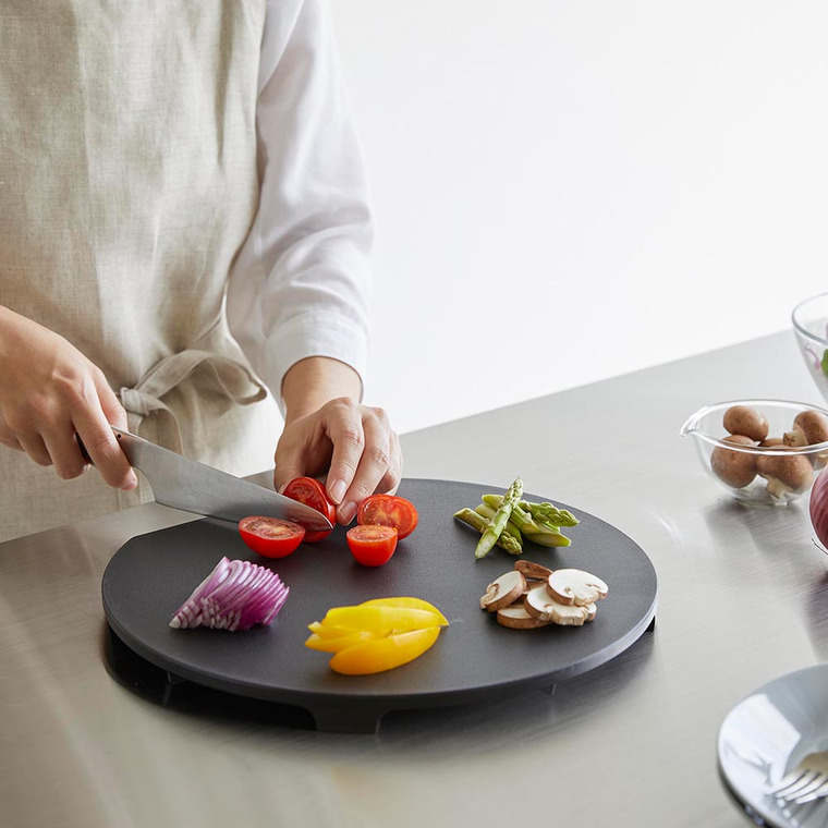 山崎実業 tower 食洗機対応 マグネット抗菌まな板 タワー ラウンド 山崎実業 tower 7014 7015 ホワイト ブラック