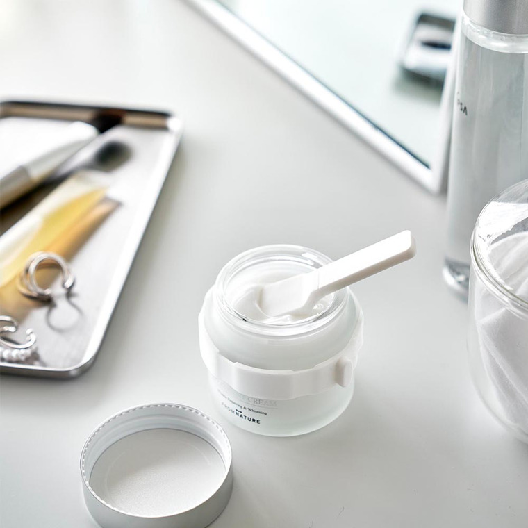 収納バンド付き美容クリームスパチュラ タワー 山崎実業 tower ホワイト ブラック 4038 4039