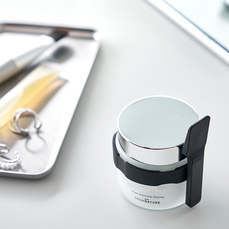 収納バンド付き美容クリームスパチュラ タワー 山崎実業 tower ホワイト ブラック 4038 4039