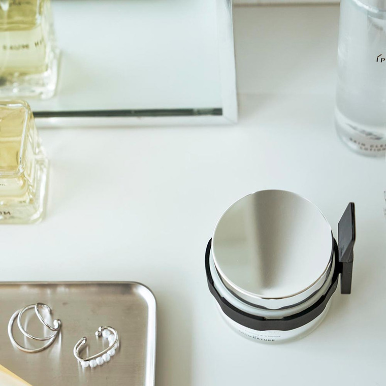 収納バンド付き美容クリームスパチュラ タワー 山崎実業 tower ホワイト ブラック 4038 4039