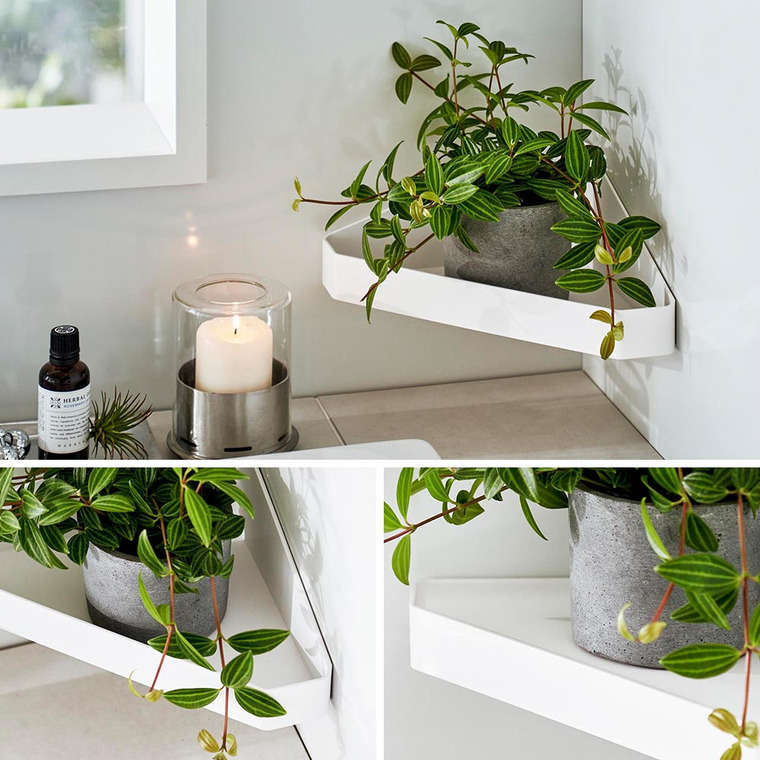 リバーシブルマグネットバスルームコーナーラック タワー 山崎実業 tower ホワイト ブラック 4045 4046