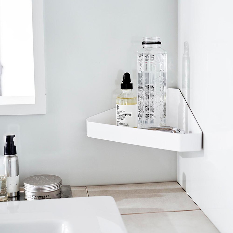 リバーシブルマグネットバスルームコーナーラック タワー 山崎実業 tower ホワイト ブラック 4045 4046